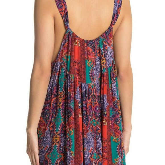 Free People Count Me In Trapeze Hot Red Combo S - Picture 7 of 9